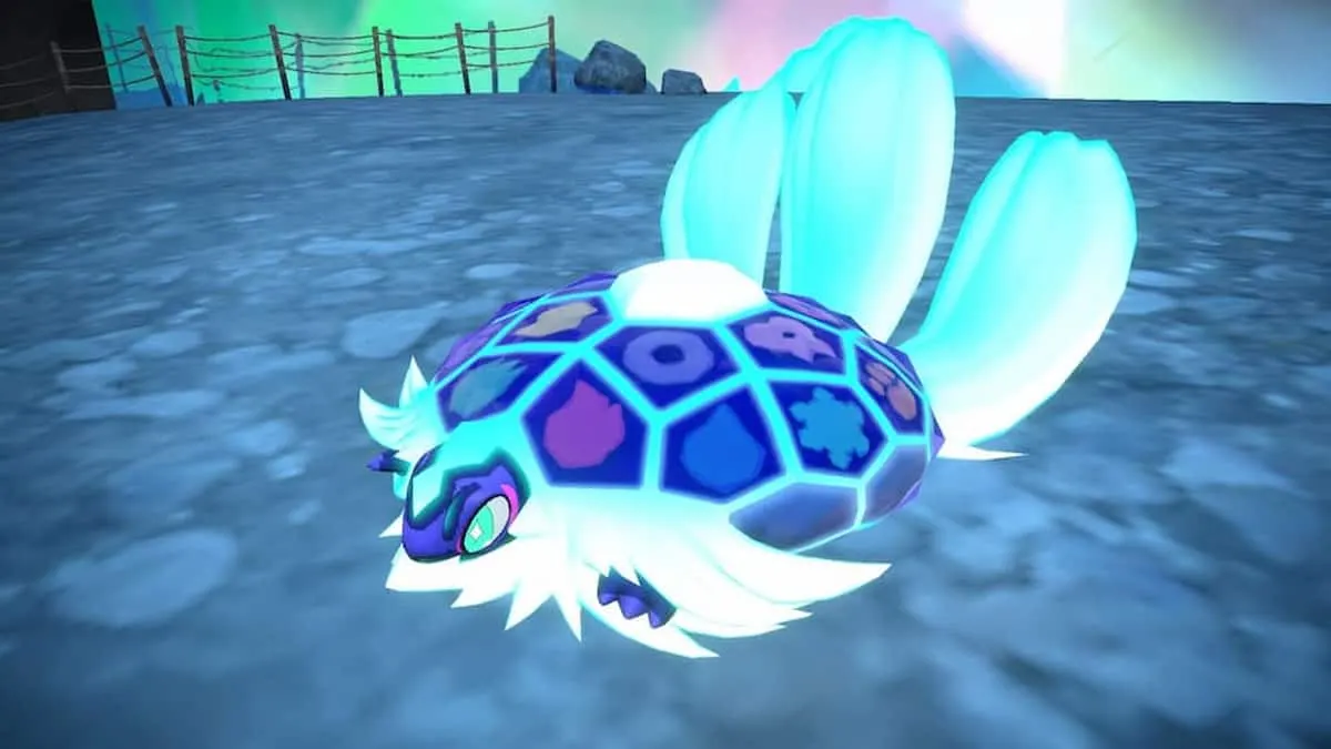 Terapagos in its Terastal form in Pokémon Scarlet and Violet.