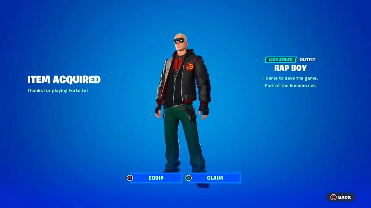 Can you get the Eminem Rap Boy Skin in Fortnite?