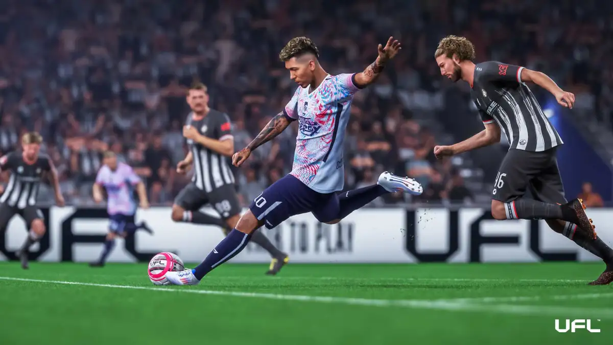 Roberto Firmino taking a shot in UFL