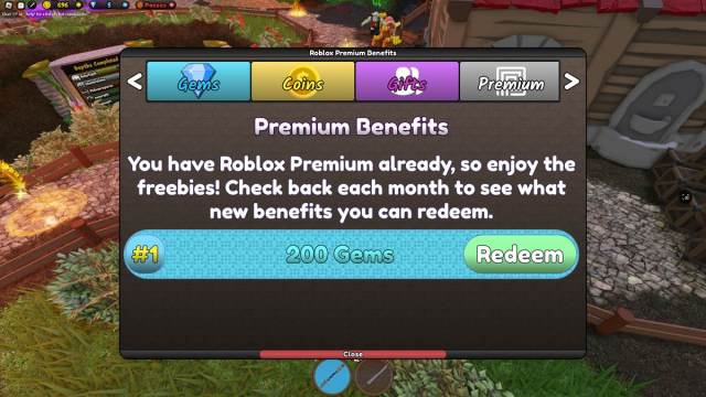 Roblox Premium reward in Lore Knights