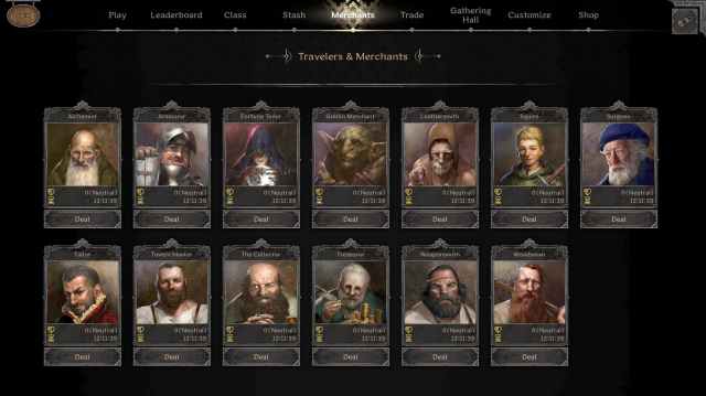 dark and darker merchant quest giver screen
