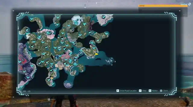 oil rig map coords palworld