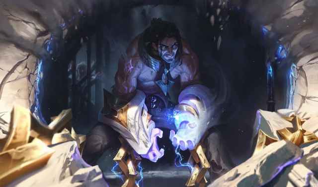 Default splash art for League of Legends champion Sylas.