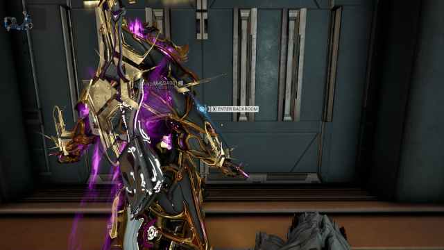 The door to the backroom in Warframe