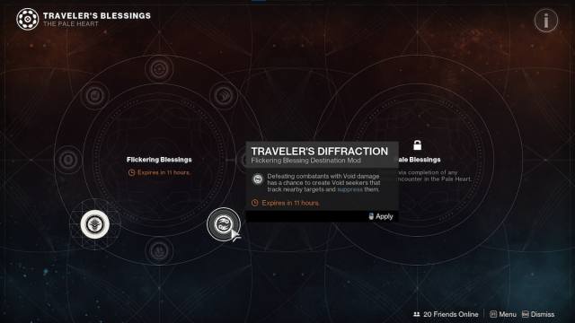 Traveler's Blessings in Destiny 2