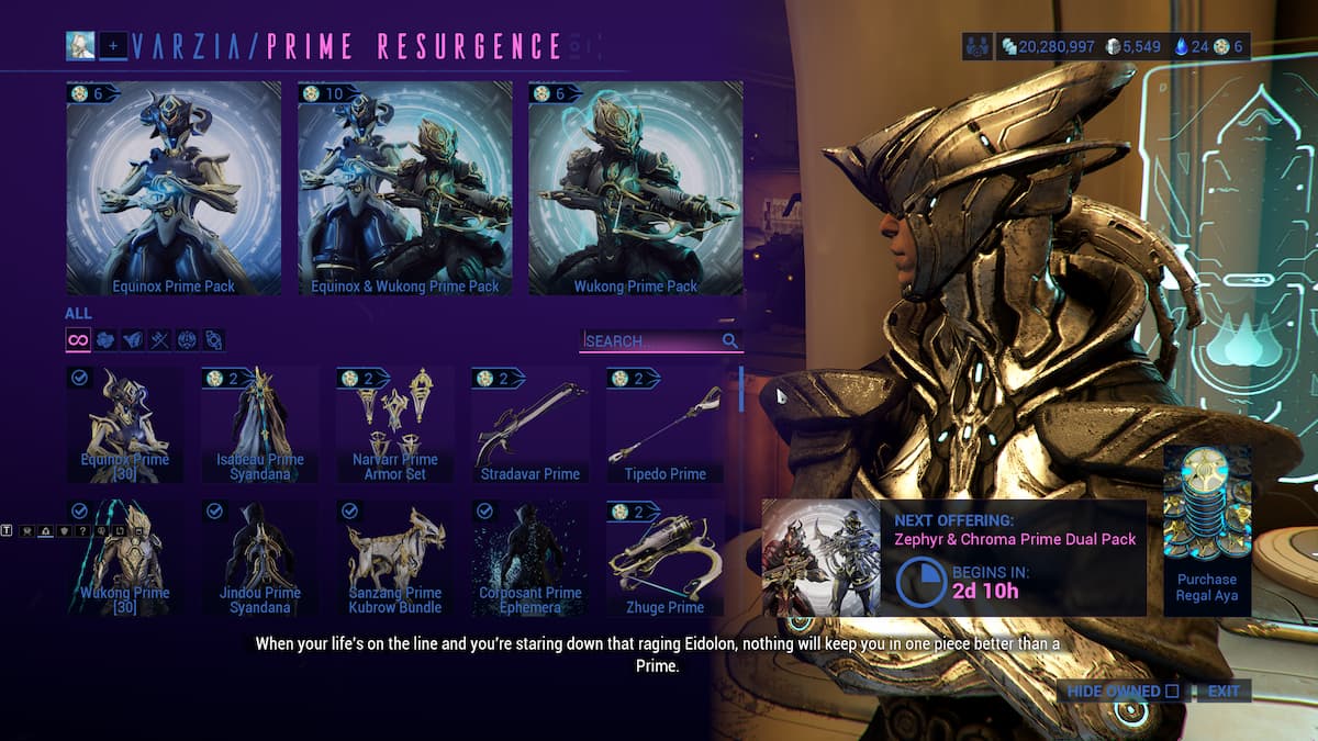 Full Prime Resurgence guide in Warframe