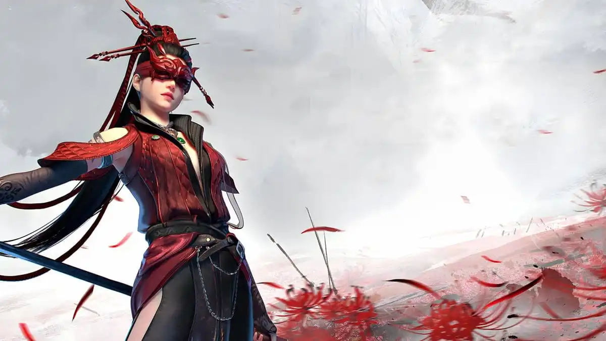 An image of Viper Ning ready for battle with her weapon in Naraka: Bladepoint.