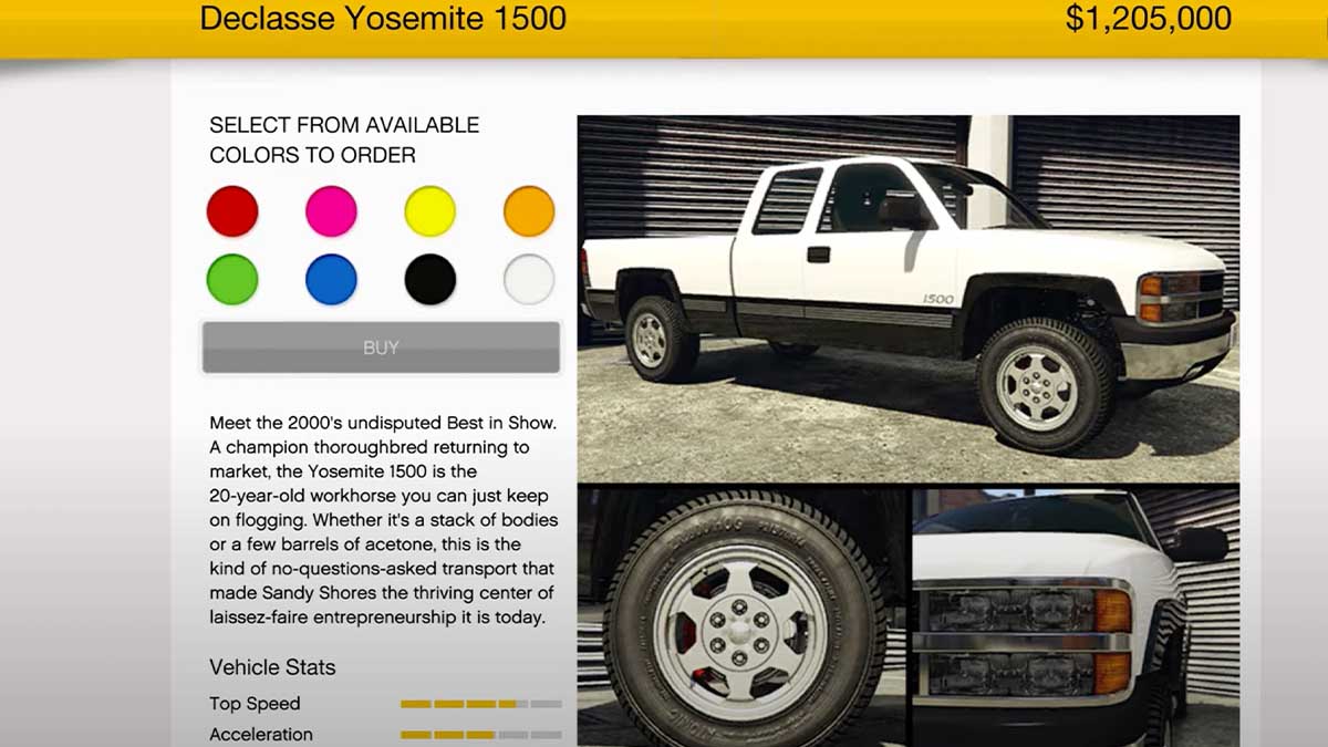 How to get the Yosemite 1500 in GTA Online