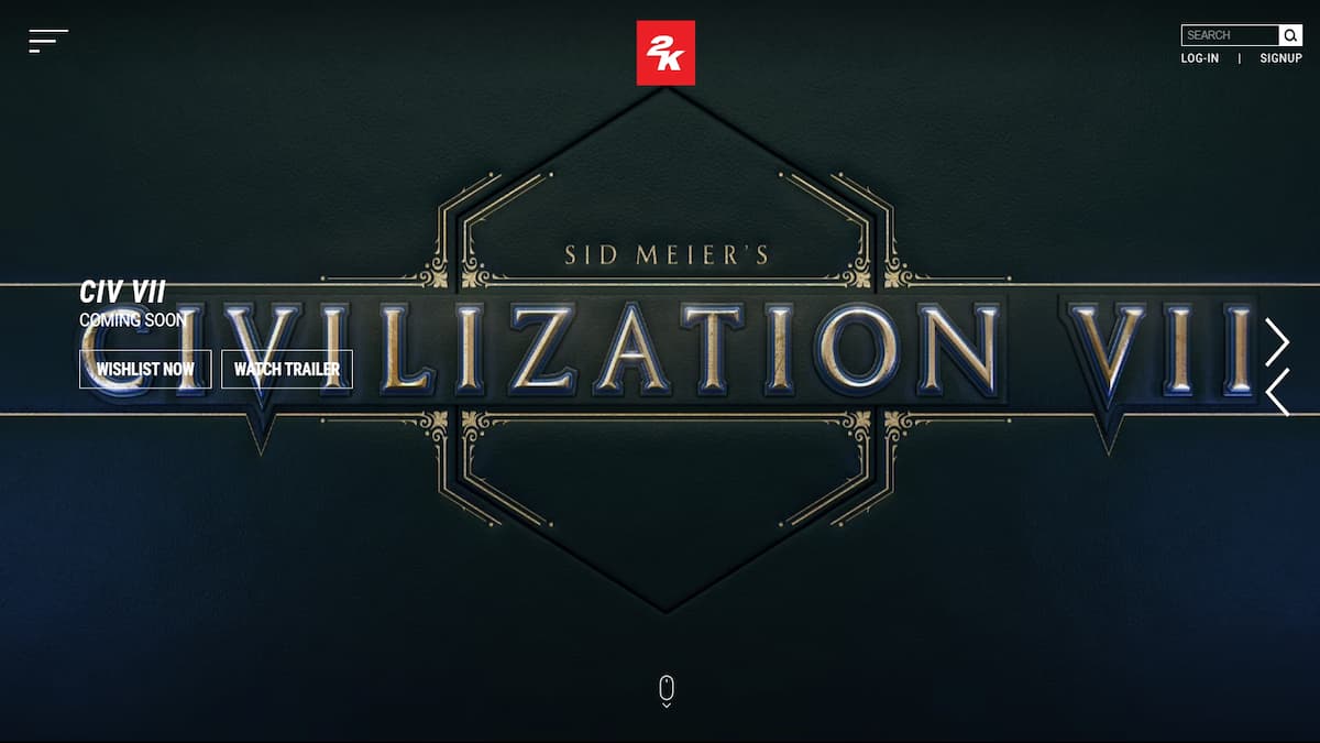 Civilization 7 promotional banner.