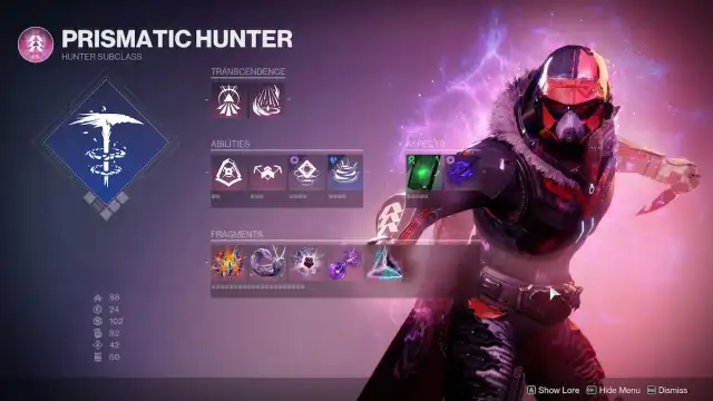 Balance of Power Prismatic Hunter build in Destiny 2