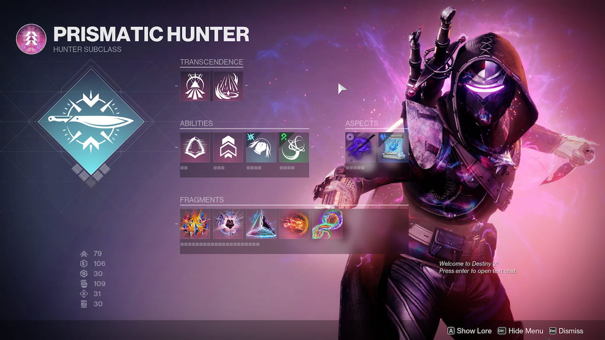 Best Prismatic Hunter builds in Destiny 2