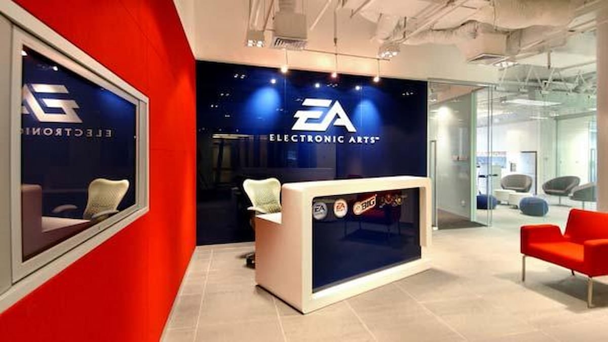 A photograph showing the interior of EA Shanghai office