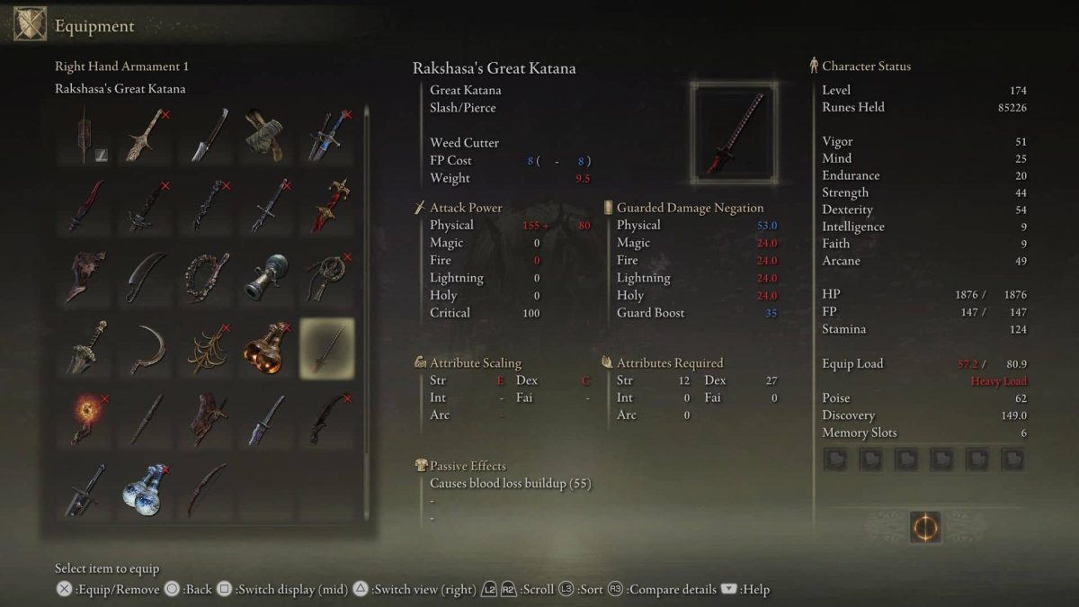 How to get Rakshasa’s Great Katana & armor set in Elden Ring Shadow of the Erdtree