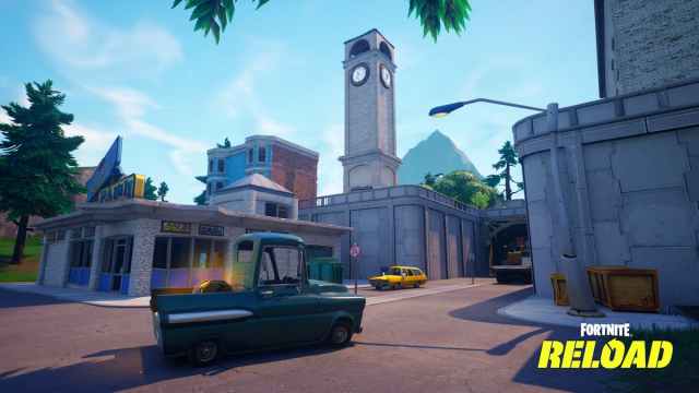 Tilted Towers in the Fortnite Reload mode