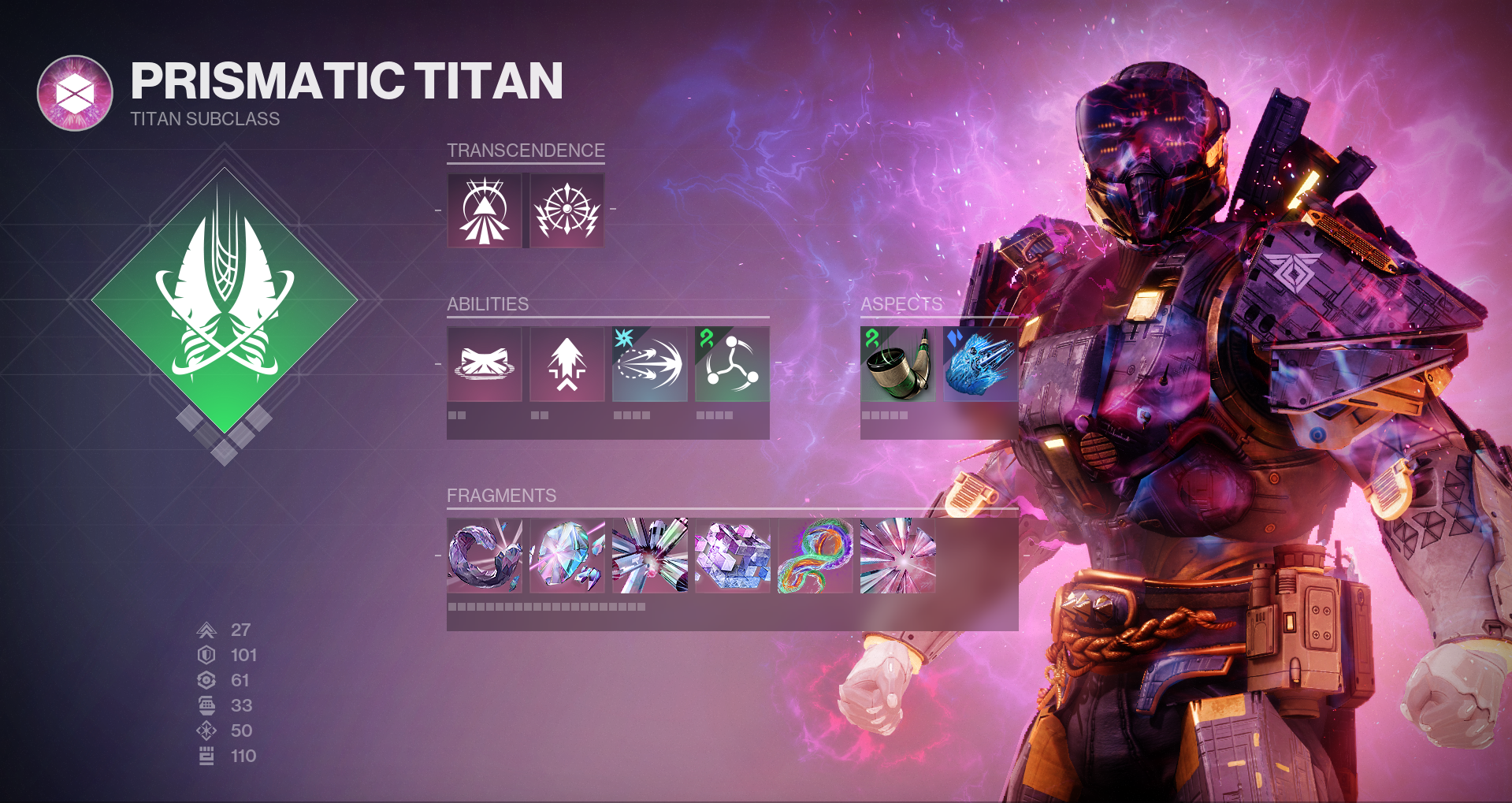 Best Prismatic Titan builds in Destiny 2