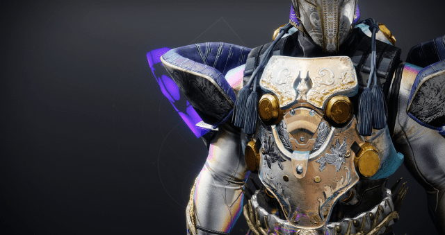 A Titan wears a Cuirass of the Falling Star chestplate in Destiny 2.