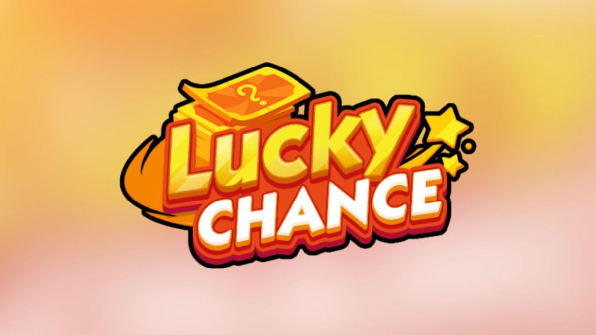 The Lucky Chance logo on an orange background.