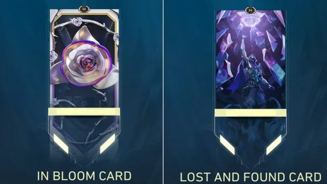 In Bloom and Lost and Found Player Cards in VALORANT Episode Nine's Battle Pass