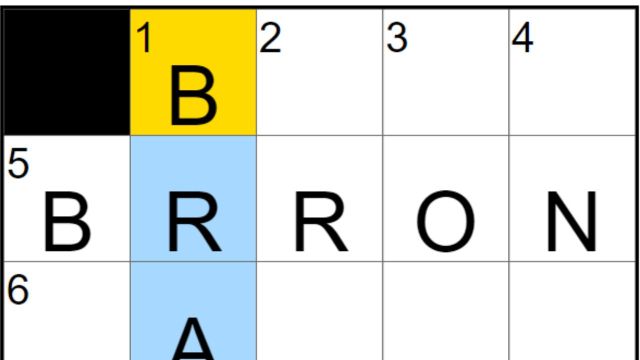 A screenshot of the NYT Mini Crossword with "Brave" as the wrong answer on 1D.