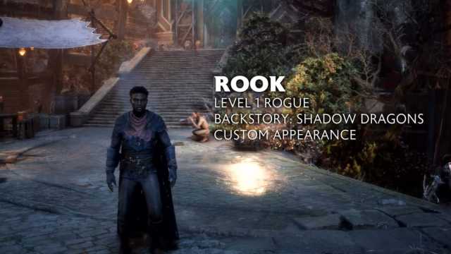 A Rook in Dragon Age: The Veilguard next to some character creator information about them.