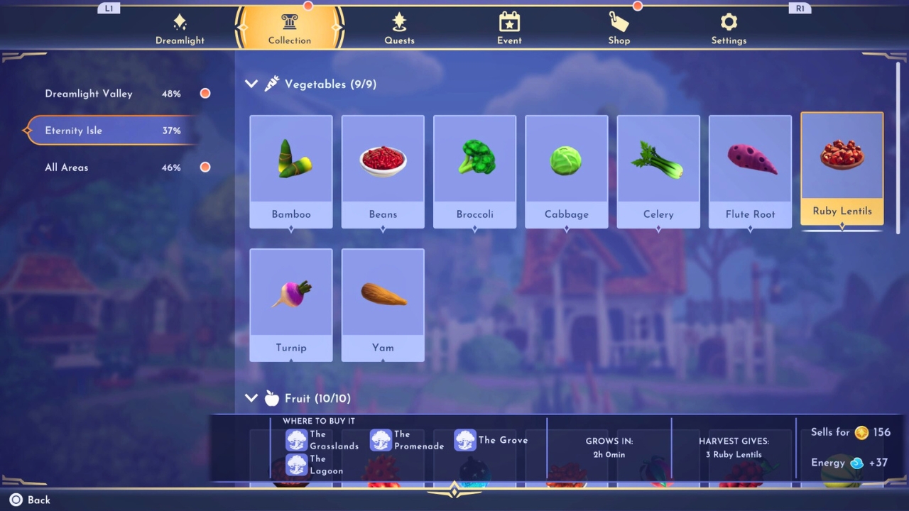 How to make Ruby Masoor Dal in Disney Dreamlight Valley