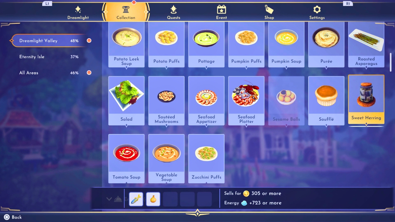 How to make Sweet Herring in Disney Dreamlight Valley