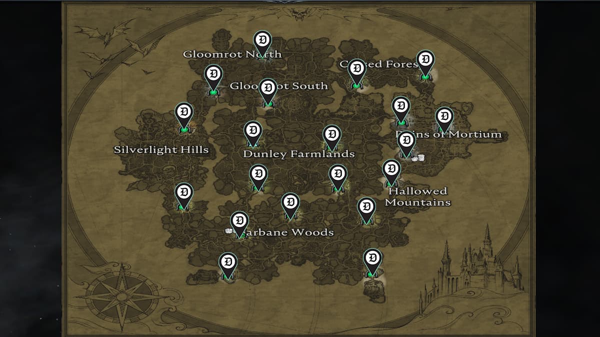 All Waygate locations in V Rising