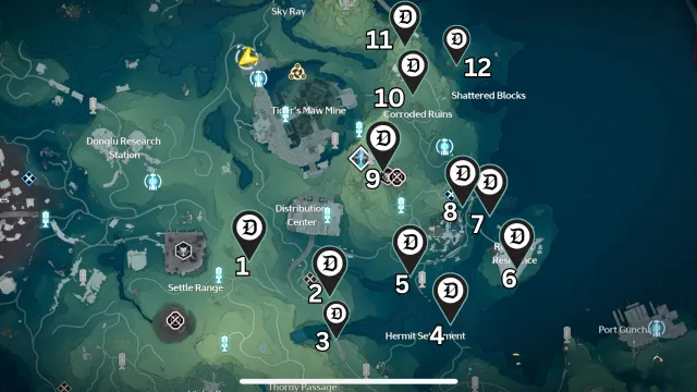 Ass 12 sonance casket locations in tigers maw and wuming bay mapped wuwa