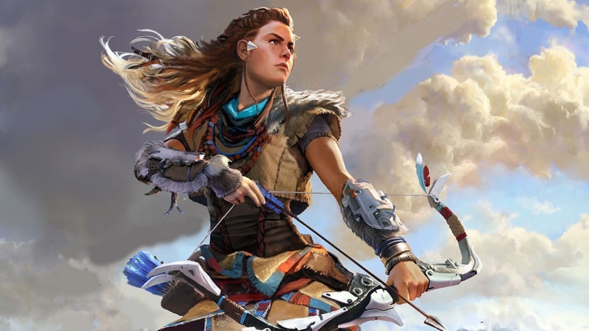 Concept art image of Aloy for the video game Horizon Zero Dawn by Guerrilla
