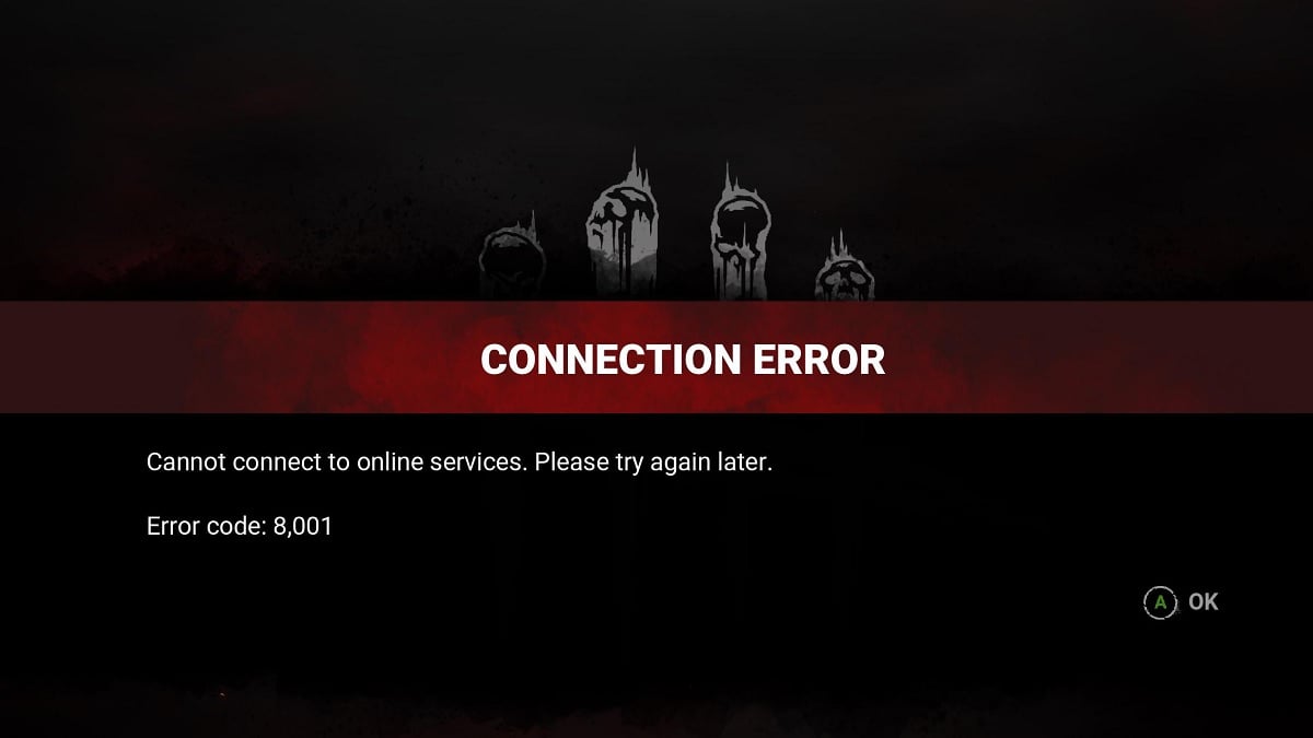 How to fix error code 8001 in Dead by Daylight (DBD)