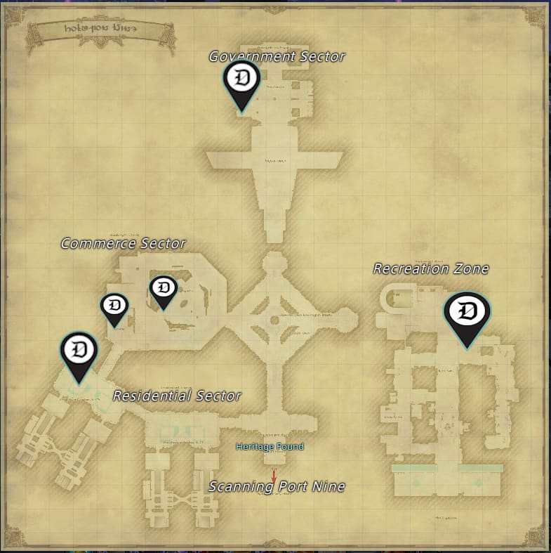 All Solution Nine sighting log locations in Final Fantasy XIV