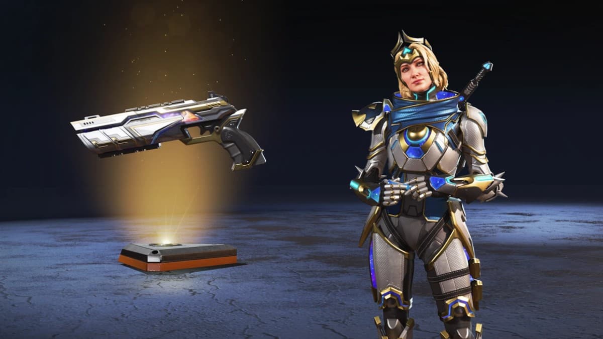 Legendary “Star Gazer” Horizon and “Celestial Cannon” Mozambique skins from the Apex Void Reckoning event.