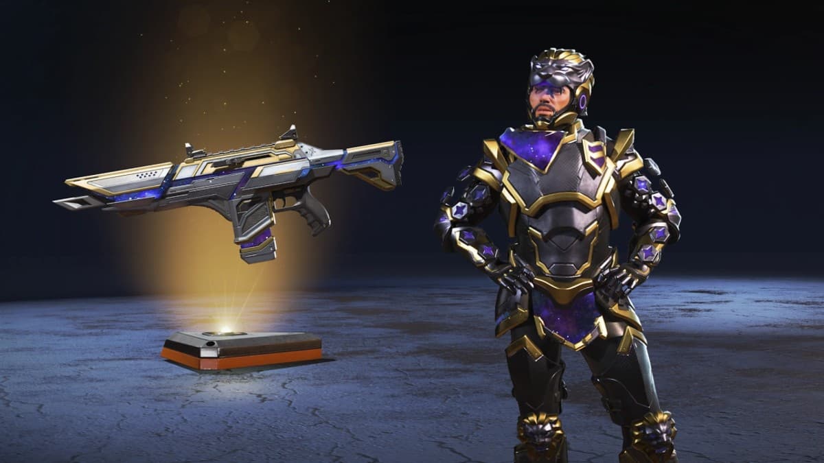Legendary “Mane Attraction” Mirage and “Powered Pulsar” Hemlok skins from the Apex Void Reckoning event.
