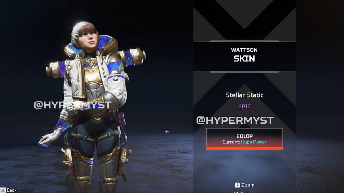 Epic “Stellar Static” Wattson skin from the Apex Void Reckoning event.