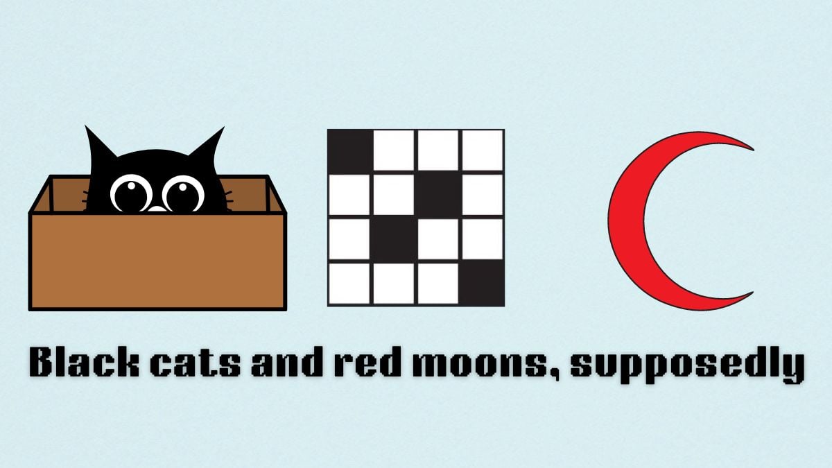 nyt mini crossword black cats and red moons