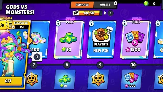 Brawl Stars battle pass.