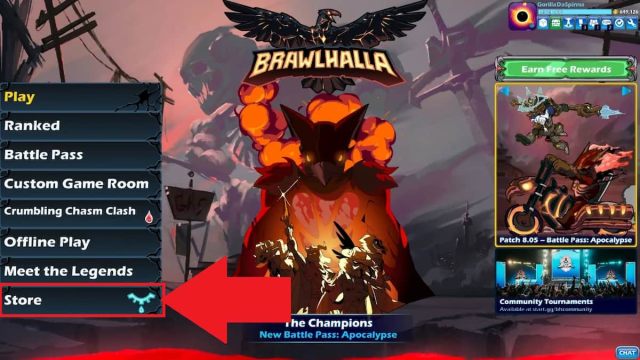 Brawlhalla Main Menu Image