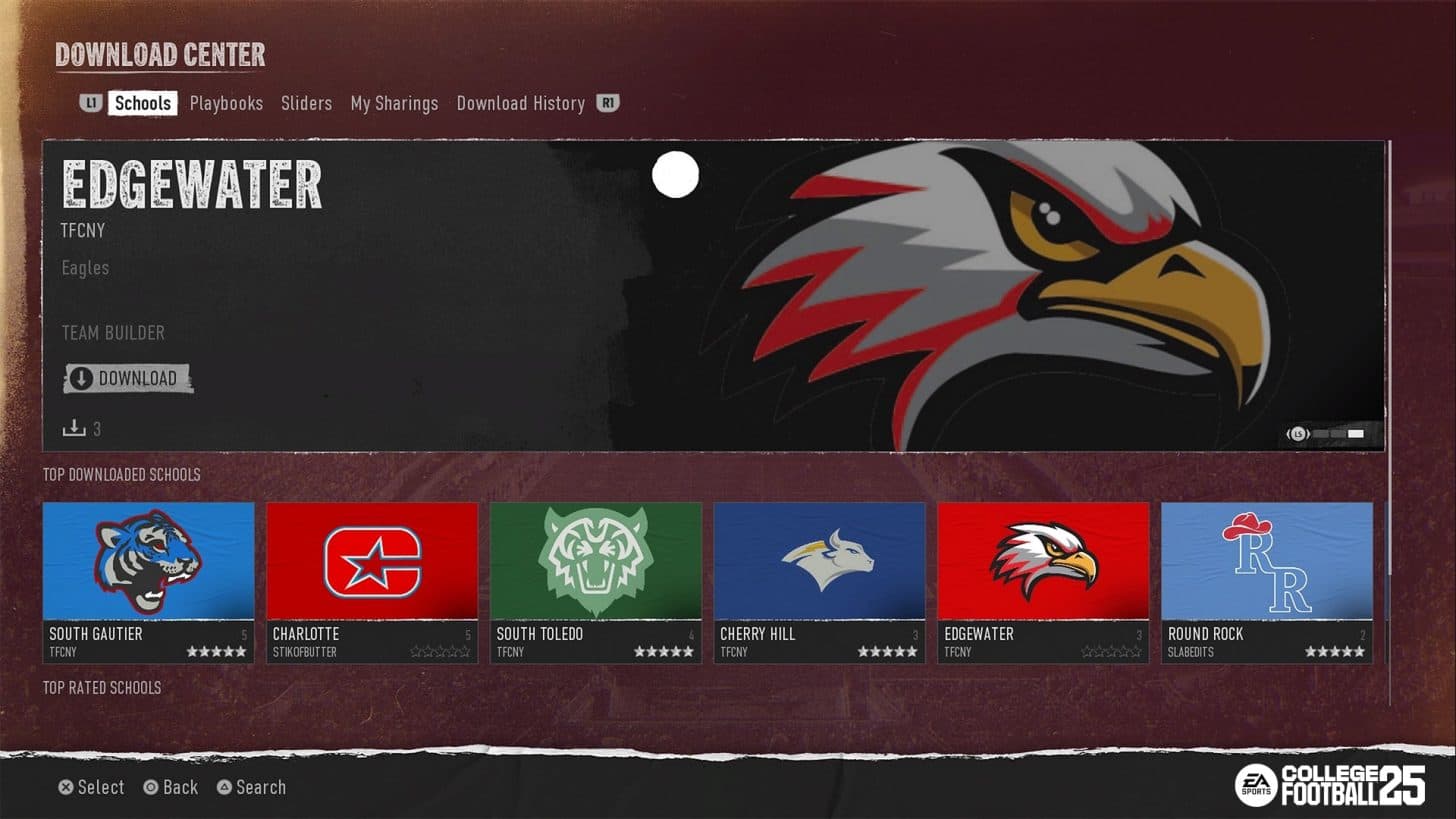 How to use Team Builder in College Football 25