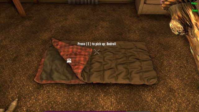 Can you sleep in the bedroll in 7 days to die