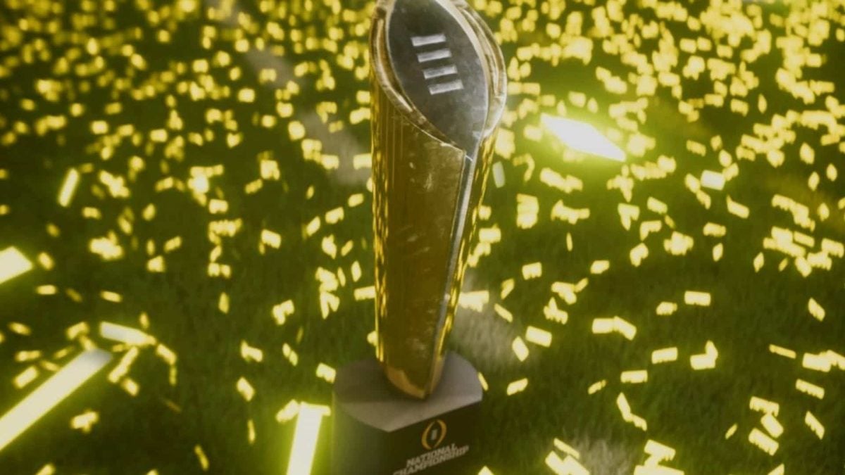 trophy celebration in college football 25