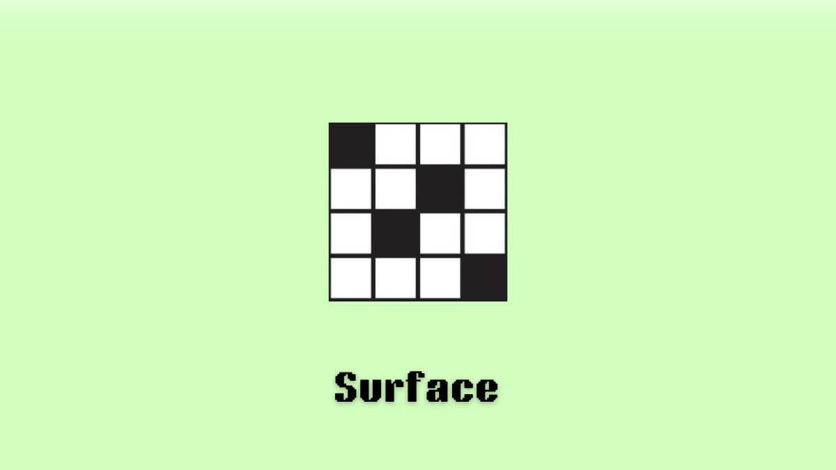 ‘Surface’ July 19 NYT Crossword clue hints and answers