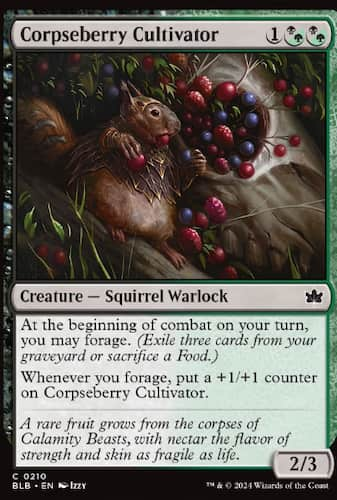 How MTG Forage Bloomburrow mechanic works