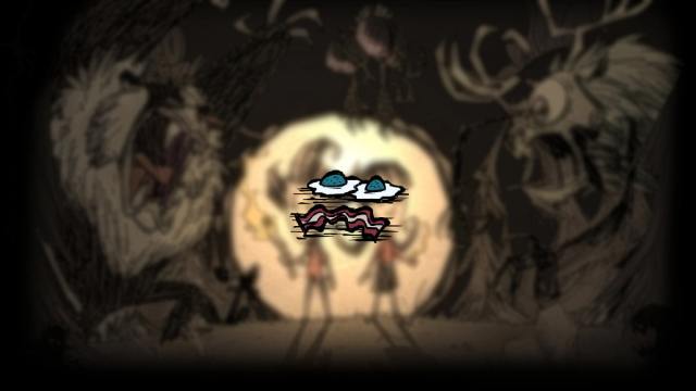 An image of Bacon and Eggs from Don't Starve Together.