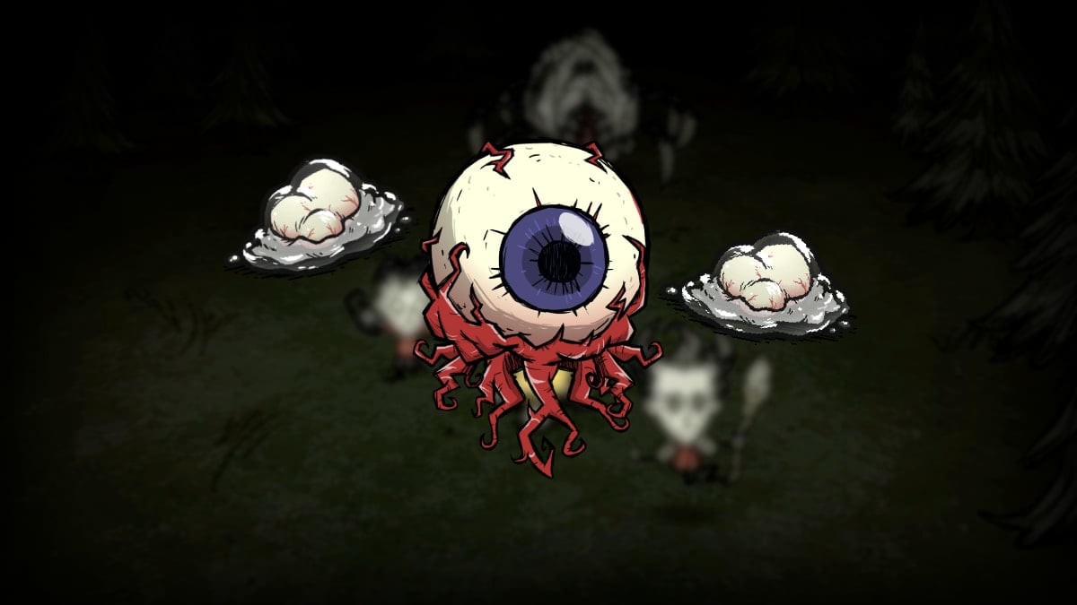 An image of the Eye of Terror and Milky Whites from Don't Starve Together.