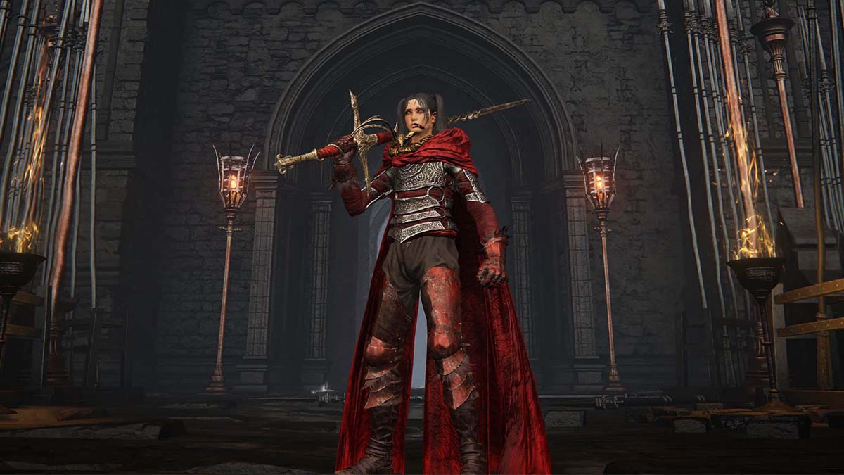 Elden Ring character wielding Fire Knight's Greatsword in Shadow of the Erdtree DLC