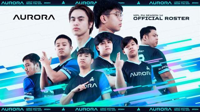 Aurora Gaming MLBB Roster announcement graphic.