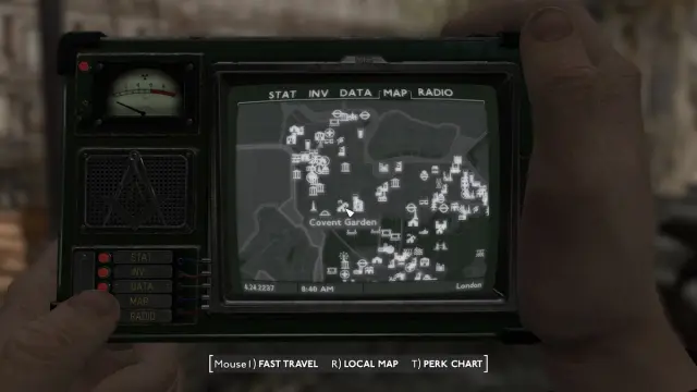 Fallout London Covent Garden settlement location in map