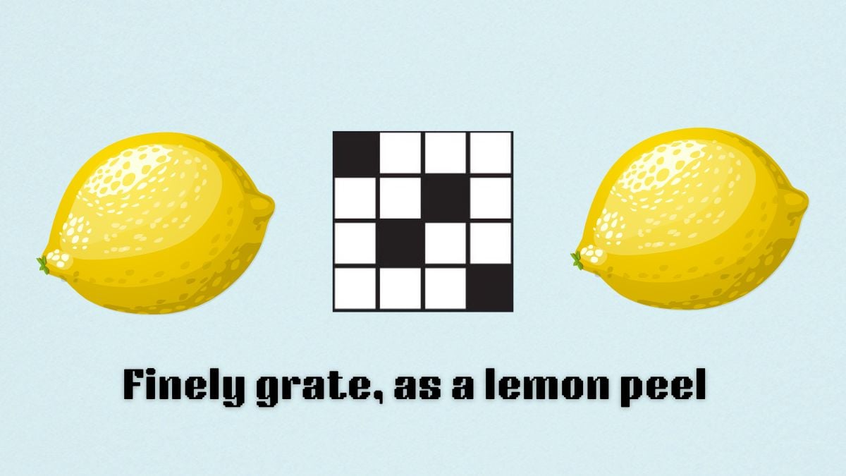 nyt mini crossword finely grate as a lemon peel