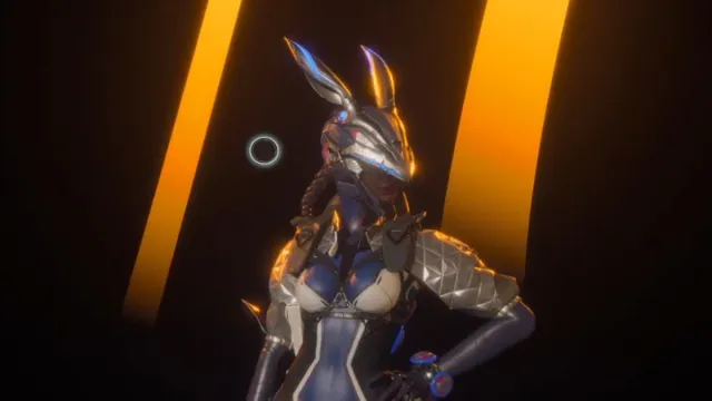 A close-up shot of Bunny in The First Descendant.