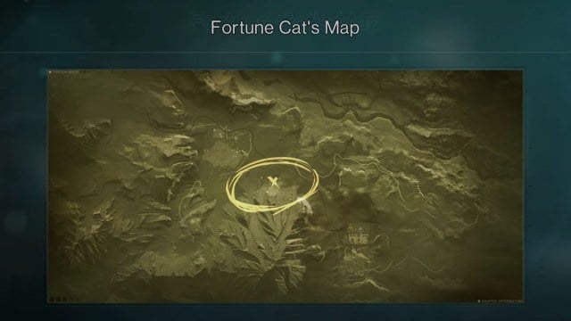 the location of the Fortune Cat map in Once Human